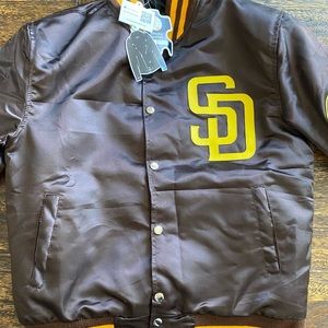 NWT never worn San Diego Padres baseball bomber jacket